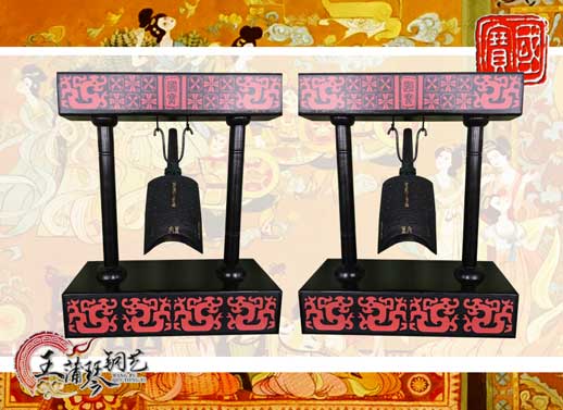 單件編鐘工藝品、外賓禮品、中國(guó)青銅編鐘